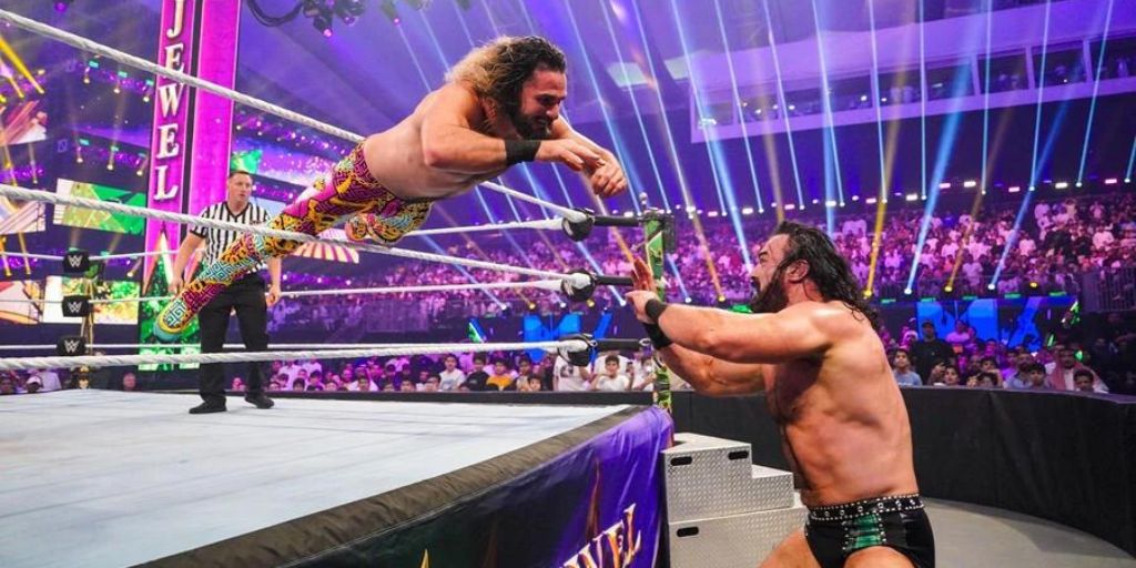 Drew McIntyre Vs Seth Rollins (Credit: ESPN)