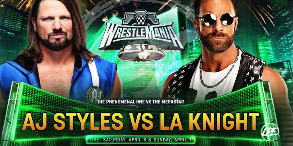LA Knight Vs AJ Styles