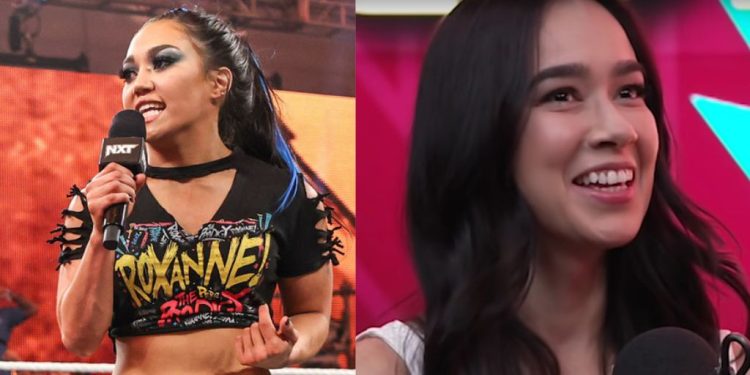 Roxanne Perez vs AJ Lee (Credit: ESPN)