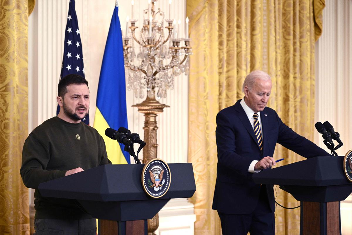 Zelenskiy expresses gratitude for Biden's support and leadership (Credits: AFP)