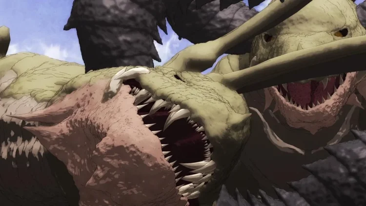 The CGI Dragons from the Anime (credits - Reddit)