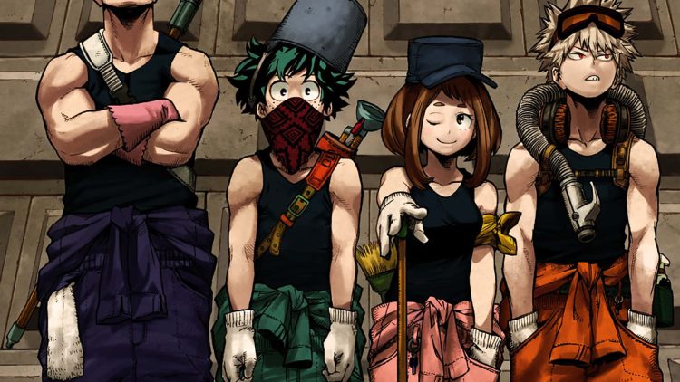 An illustration for 'My Hero Academia" (Credits: Kohei Horikoshi)