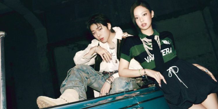 Zico's collaboration with Jennie, "SPOT!," dominates domestic charts like Melon, Genie, and Bugs.