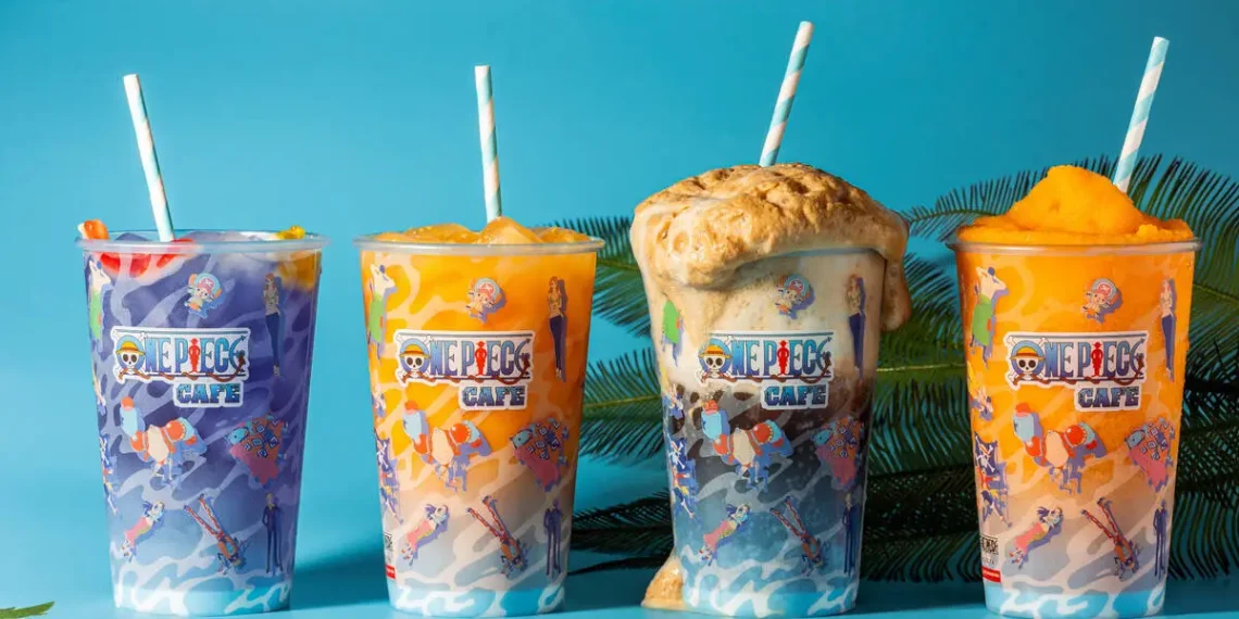Drinks from the "One Piece" Cafe (Credits: Andy Nguyen)