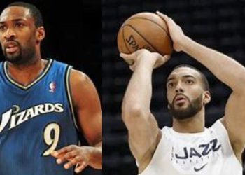 Gilbert Arenas and Rudy Gobert At NBA