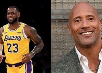 LeBron James from NBA & Dwayne “The Rock” Johnson from WWE