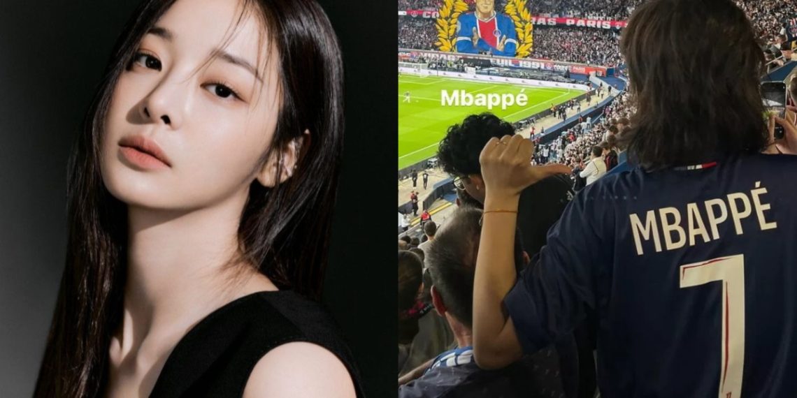 Actress Seol In-ah received unexpected criticism from Lee Kang-in's fans for wearing a Kylian Mbappé jersey at a PSG match (Credits: Otakukart)