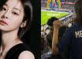 Actress Seol In-ah received unexpected criticism from Lee Kang-in's fans for wearing a Kylian Mbappé jersey at a PSG match (Credits: Otakukart)