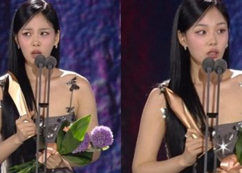 BIBI's surprised reaction upon winning Best New Actress at the 60th Baeksang Arts Awards (Credits: Otakukart)