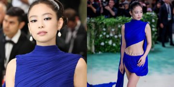 BLACKPINK's Jennie dazzles at the 2024 MET Gala in a bold Alaïa dress, but faces criticism over her footwear (Credits: Otakukart)