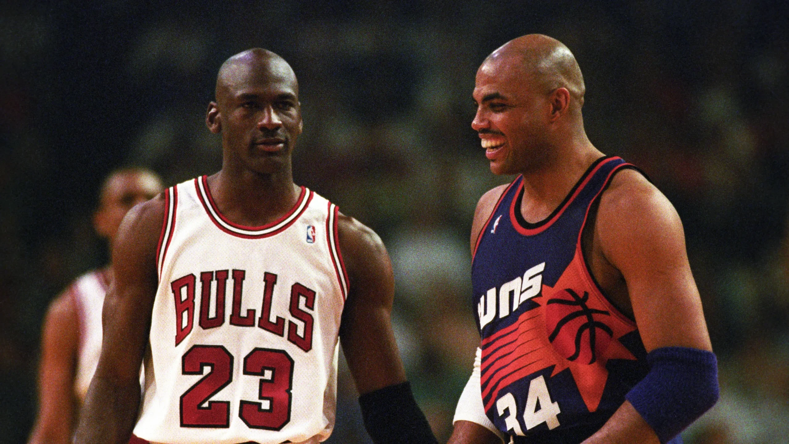 Charles Barkley and Michael Jordan