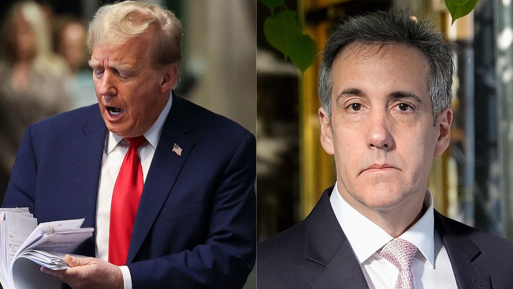 Former President Donald Trump (Left) and Michael Cohen (Right)