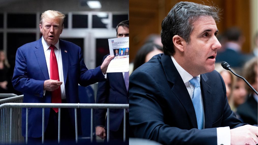 Former President Donald Trump (Left) and Michael Cohen (Right)