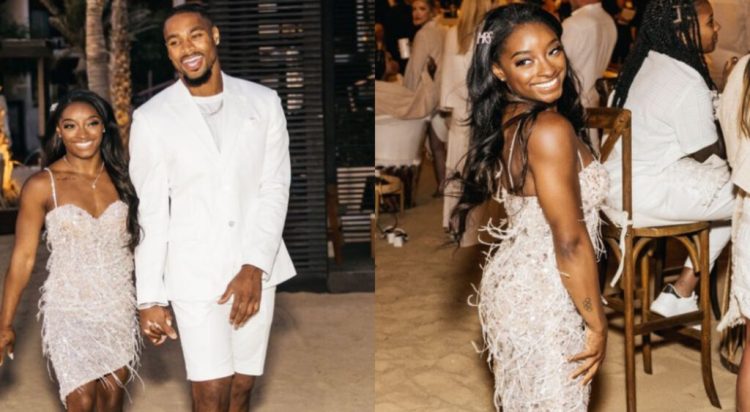 Jonathan Owens and Simone Biles