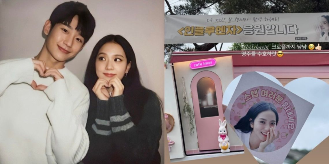 isoo happily shares a photo on Instagram of a food truck gifted by Jung Hae-in.