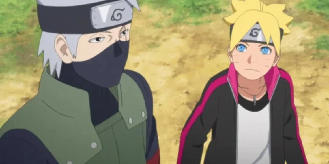 Kakashi Hatake and Boruto Uzumaki (Pierrot)