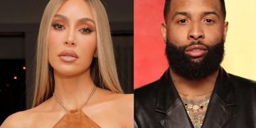 Kim Kardashian and Odell Beckham Jr.