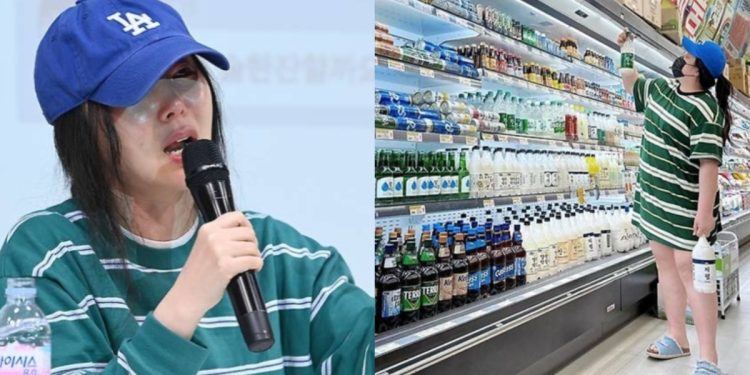 Comedian Kim Ah-young's parody of Min Hee-jin's press conference goes viral with hilarious imitations and outspoken remarks.