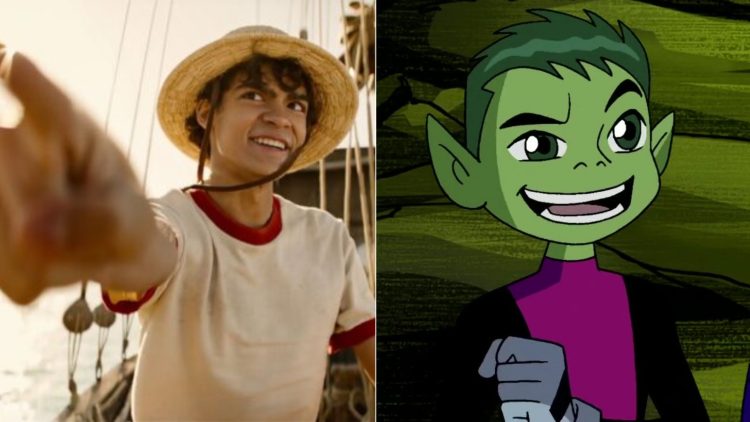Inaki Godoy in "One Piece" Live-Action (Left), Beast Boy from "Teen Titans"(Right)