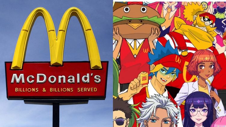 McDonald's themed Anime illustrations