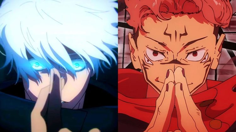 Gojo Saturo (Left) and Ryomen Sukuna (Right)