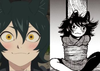 Izutsumi from the 'Delicious In Dungeon' Anime (Left) and the Manga (Right)