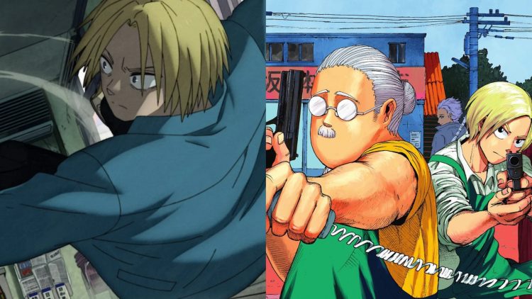 Shin Asakura (Left), Taro Sakamoto and Shin Asakura from the Manga Illustration (Right) (TMS Entertainment)