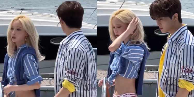 NCT's Mark and aespa's Winter faced disruption during a joint photo shoot for Ralph Lauren due to unruly fan behavior (Credits: Otakukart)