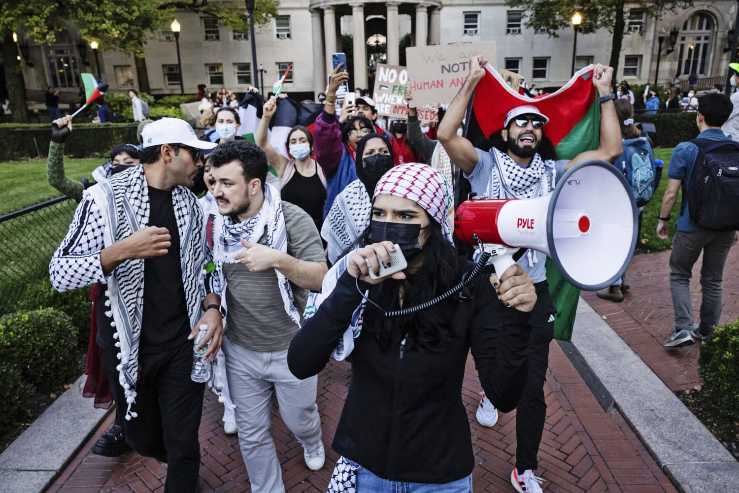 Nationwide university demonstrations demand action on Israel-Hamas conflict (Credits: NBC News)