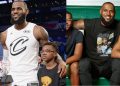 LeBron James, Bryce and Bronny from NBA