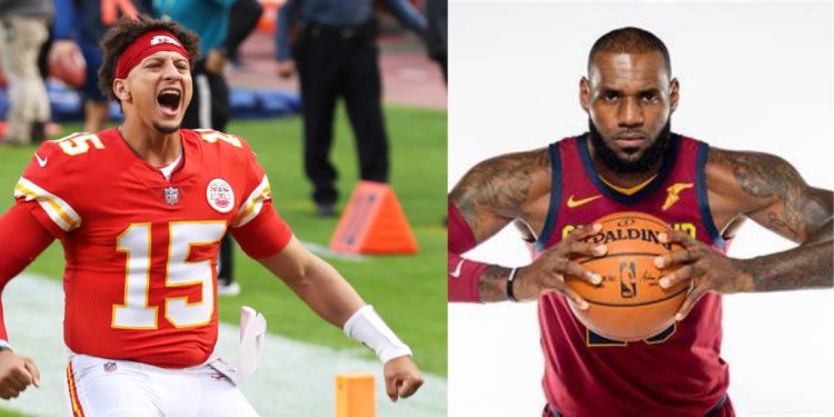 Patrick Mahomes and LeBron James