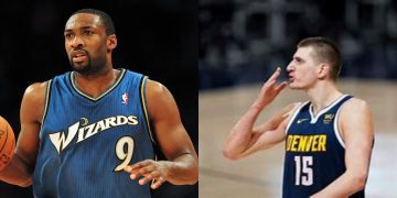 Gilbert Arenas and Nikola Jokic from NBA