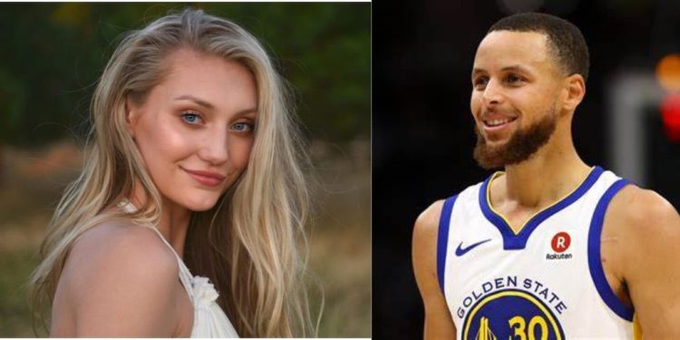 Cameron Brink and Stephen Curry from NBA