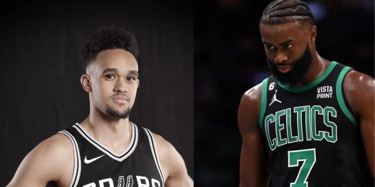Derrick White and Jaylen Brown from NBA