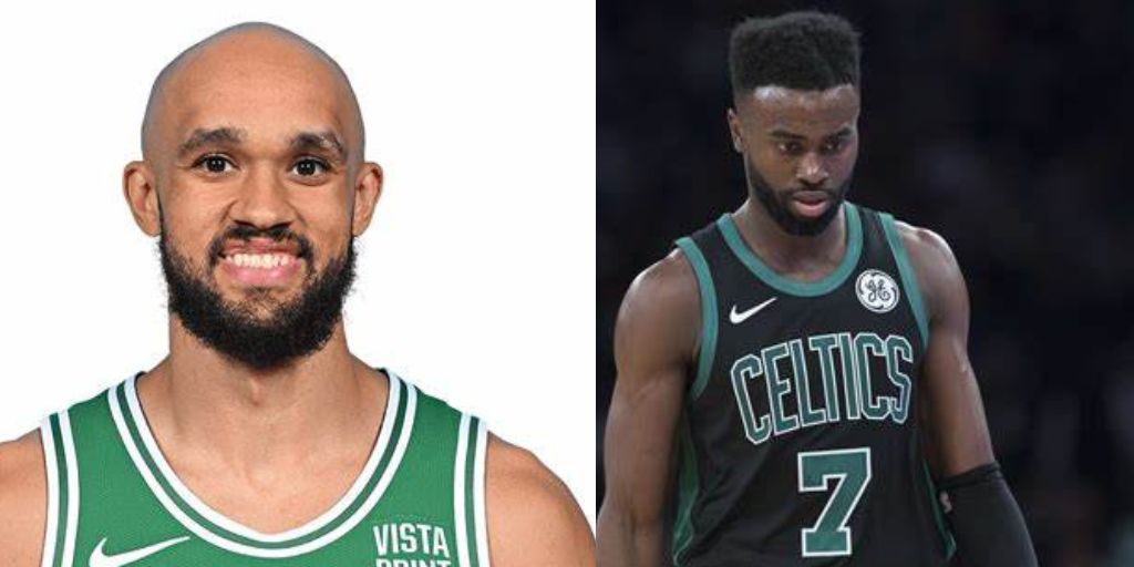 Derrick White and Jaylen Brown from NBA