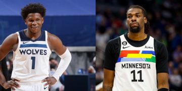 Naz Reid and Anthony Edwards from NBA