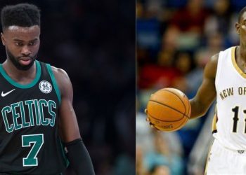 Jaylen Brown & Jrue Holiday from NBA