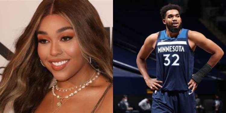 Jordyn Woods and Karl-Anthony Towns from NBA