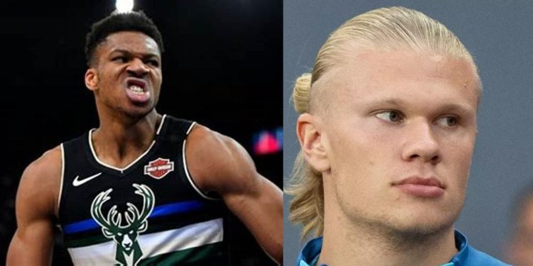 Giannis Antetokounmpo from NBA and Erling Haaland