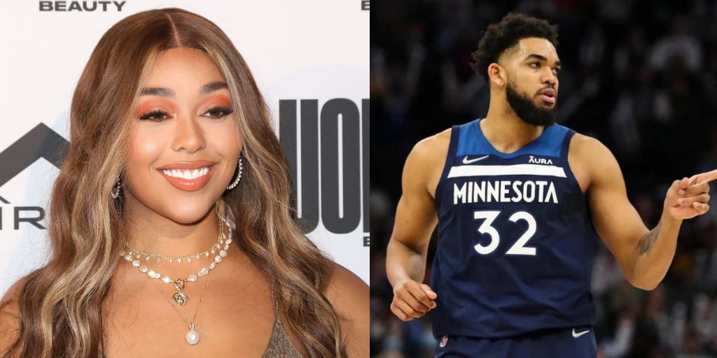 Jordyn Woods and Karl-Anthony Towns from NBA