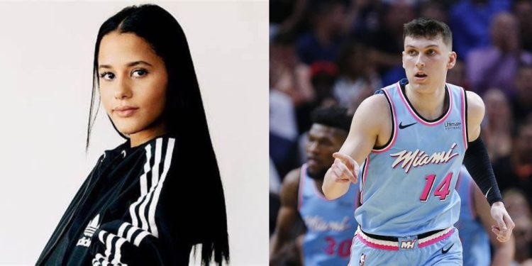 Katya Elise Henry and Tyler Herro from NBA