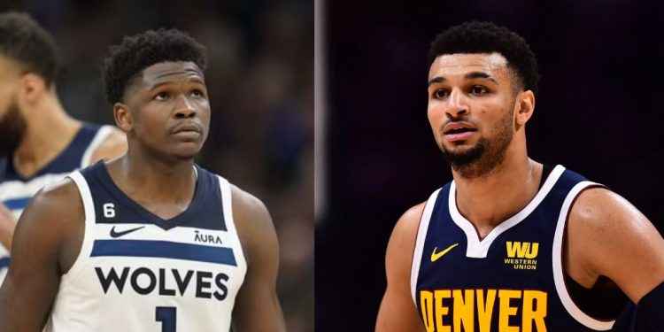 Anthony Edwards and Jamal Murray from NBA