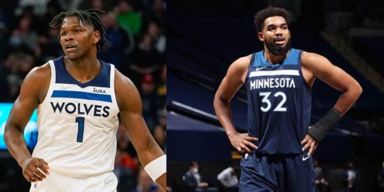 Anthony Edwards & Karl-Anthony Towns from NBA