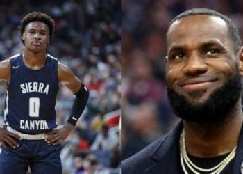 LeBron James & Bronny James from NBA