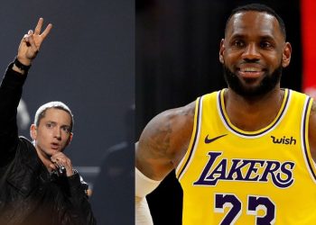 Eminem and LeBron James from NBA