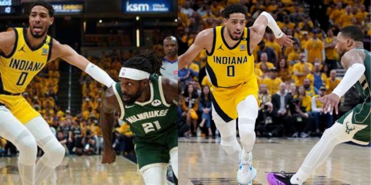 Tyrese Haliburton and Damian Lillard