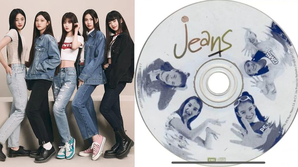 NewJeans's debut styling and logos echo Jeans's signature look