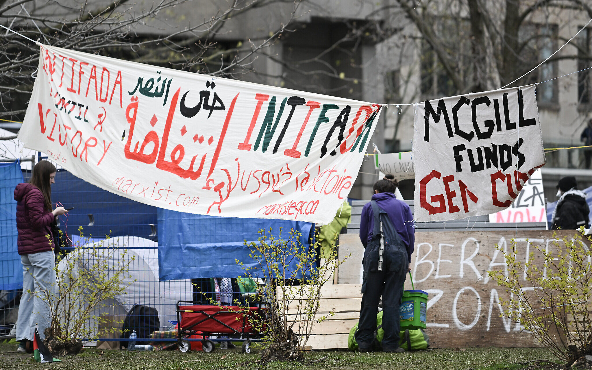 Quebec Premier calls for dismantling of McGill University's protest site (Credits: AFP)