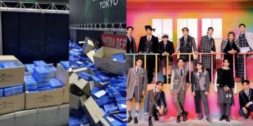 Japanese netizen shares photos of SEVENTEEN albums discarded in Shibuya.