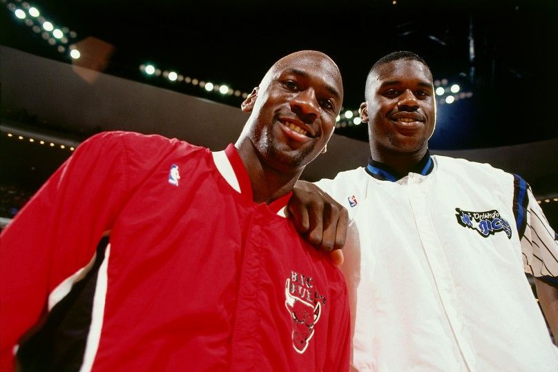 Shaquille O’Neal and Michael Jordan